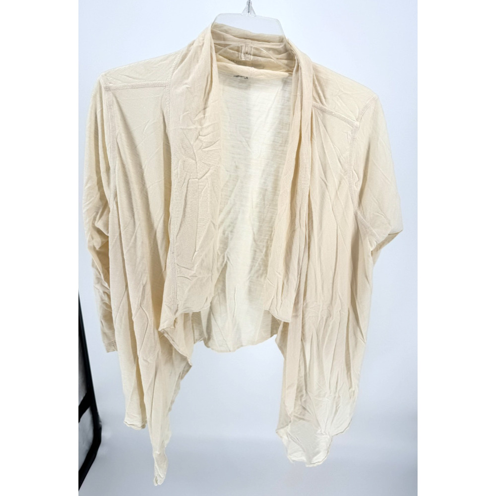 The North Face Women's Cardigan Sweater Large Cream/White Long Sleeve Open Front